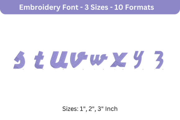 Airstream Font Lower Case S to Z Review for Craft Fairs