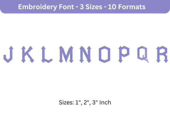 Arrowhead Lake Font Uppercase J to R Review