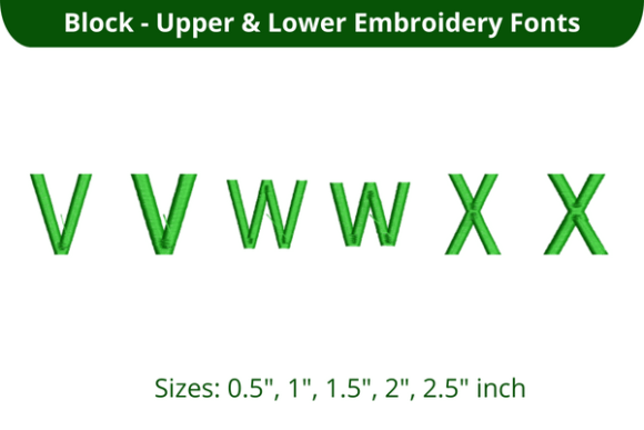 Block Font VWX: A Smart Choice for Etsy Embroidery Sellers
