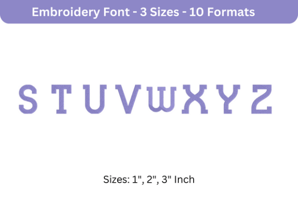 Blue Plate Font Uppercase S to Z Review for Seasonal Projects