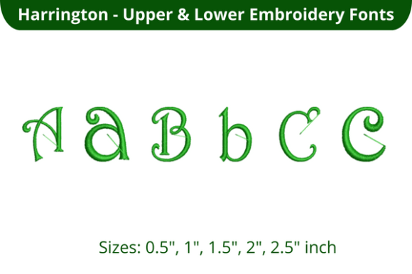 Harrington Font ABC Review for Seasonal Collections