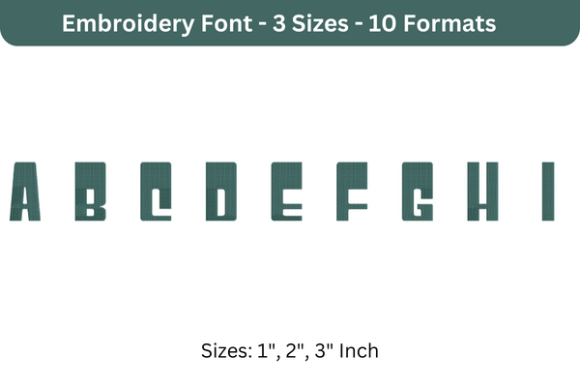 Jeopardy Font a to I Review for Real Embroidery Projects
