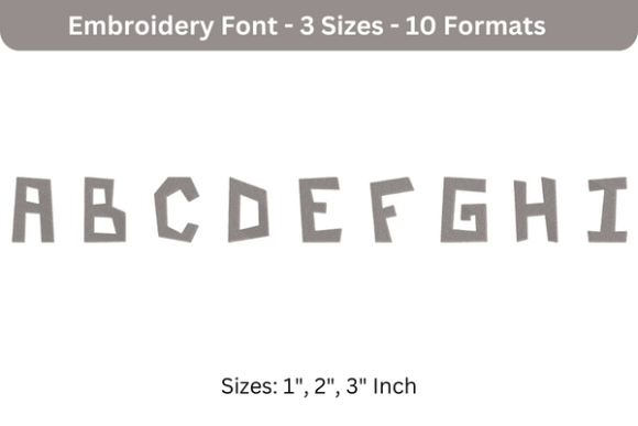 Review: Paper Cuts Font a to I for Small Business Embroidery