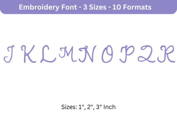 Romantic Font Uppercase J to R Review