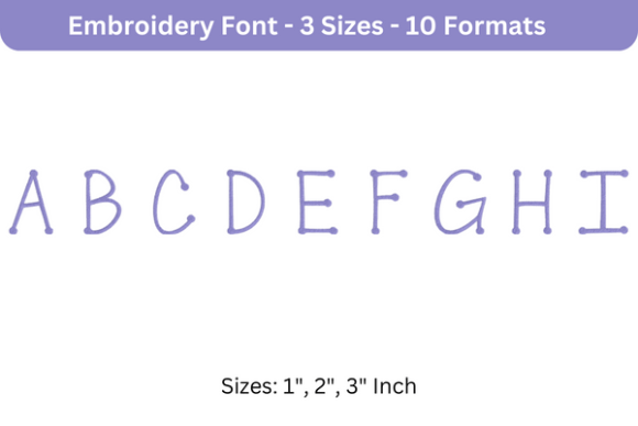 Scrap Girl Dots Font a to I Review for Craft Fairs